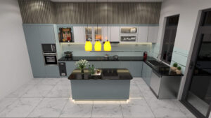 Tìm hiểu mẫu Bàn Đảo Bếp Hợp Kim Nhôm