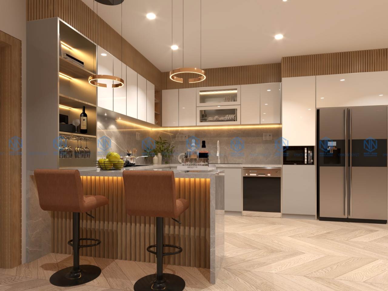 Tối Ưu Căn Bếp Với 5 Cách Chia Không Gian Bếp Mở Hiệu Quả