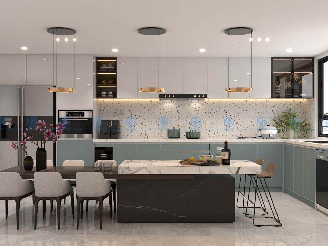 Xu Hướng Thiết Kế Tủ Bếp Inox Hiện Đại Nổi Bật Năm 2025