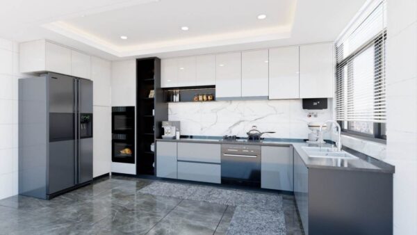 Tủ Bếp Nhôm Cánh Acrylic