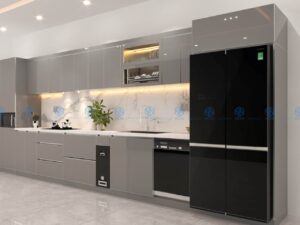 13-5.jpg Tủ Bếp Khung Nhôm Cánh Inox