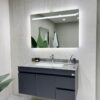 Tủ lavabo cánh inox