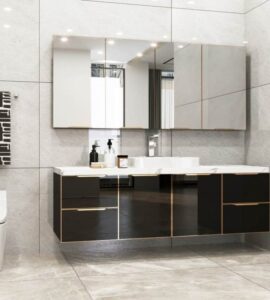 Tủ lavabo cánh kính