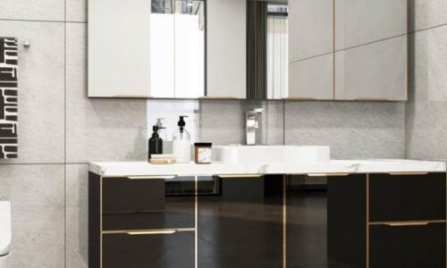 Tủ lavabo cánh kính