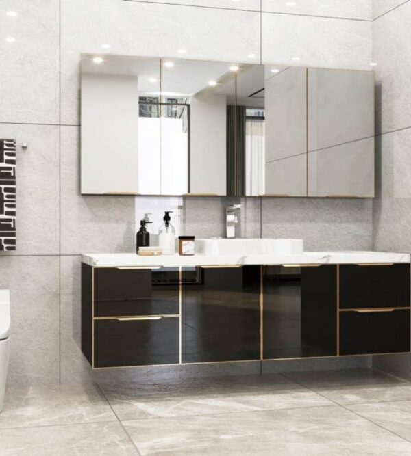 Tủ lavabo cánh kính