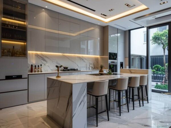 Đảo Bếp Kết Hợp Bàn Ăn