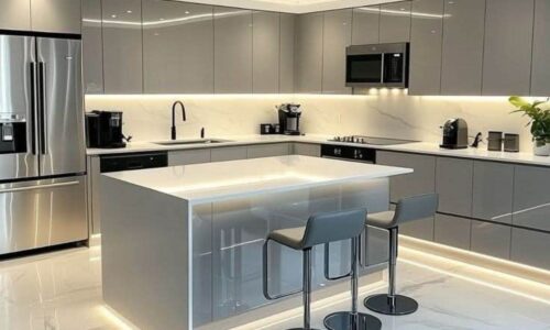 Bàn Đảo Bếp Nhôm Hợp Kim Cao Cấp