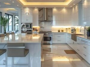 Bàn Đảo Bếp Nhôm Hợp Kim Cao Cấp