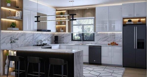 Quầy Bar Nhôm Kính