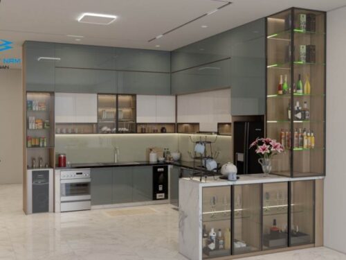 Tủ Bếp Nhôm Luxury