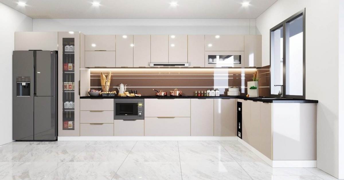 Tủ Bếp Nhôm Kính Treo Tường