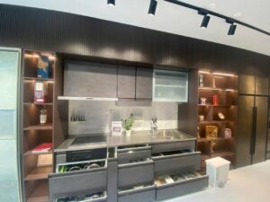 Tủ Bếp Khung Inox Cánh Nhôm