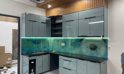 Tủ Bếp Hợp Kim Nhôm Nguyên Tấm