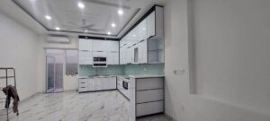 Tủ Bếp Nhôm Hợp Kim Lá Ghép