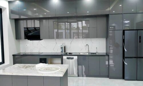 Tủ Bếp Inox Caro 1 Lớp Hệ Module