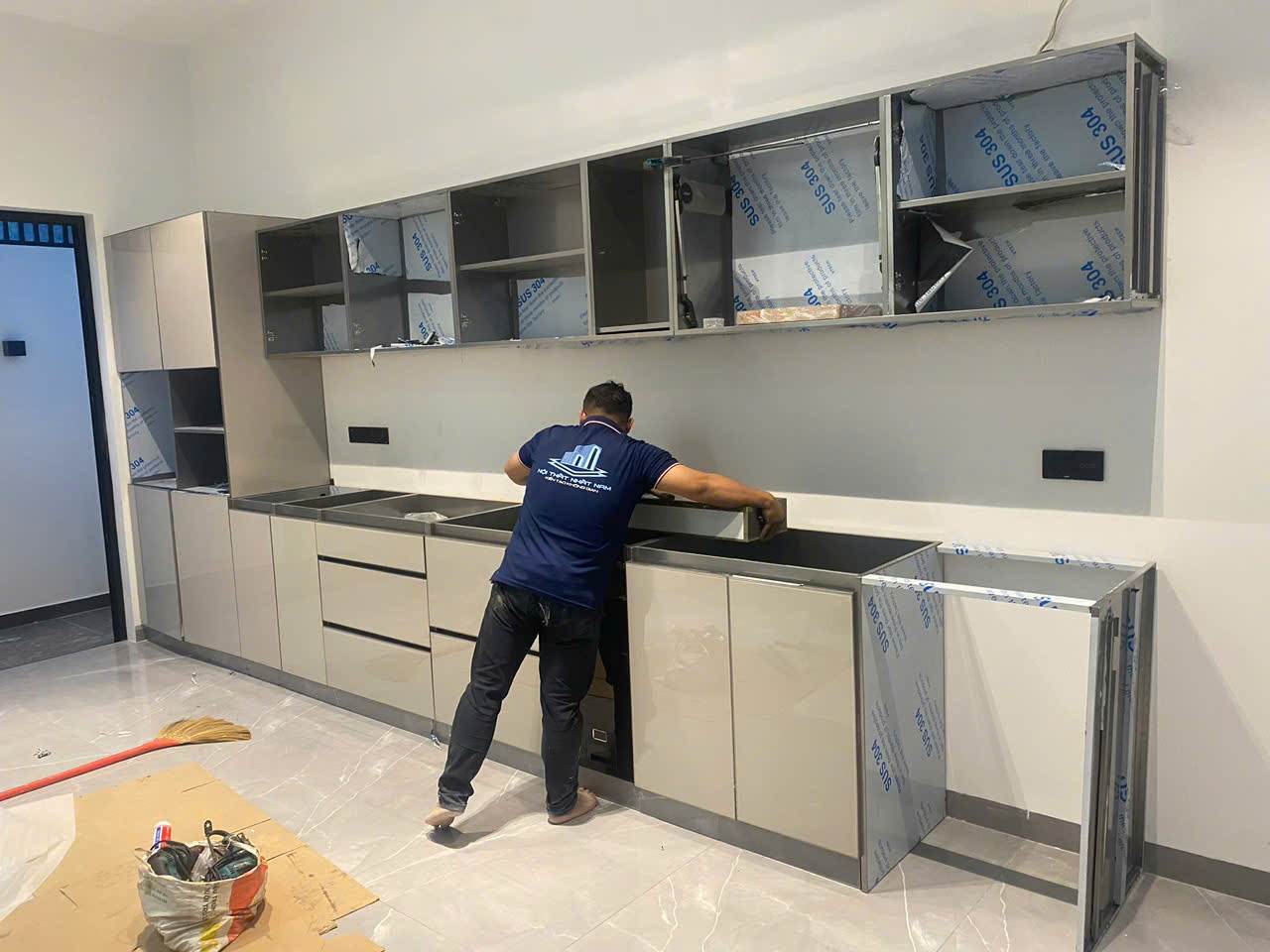 Tủ Bếp Inox Module Lắp Ghép