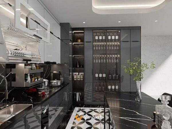 Tủ Bếp Inox Có Bàn Đảo