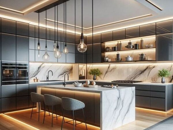 Tủ Bếp Inox Có Bàn Đảo