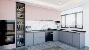 Tủ Bếp Nhôm Cánh Acrylic