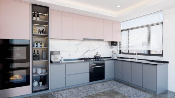 Tủ Bếp Nhôm Cánh Acrylic