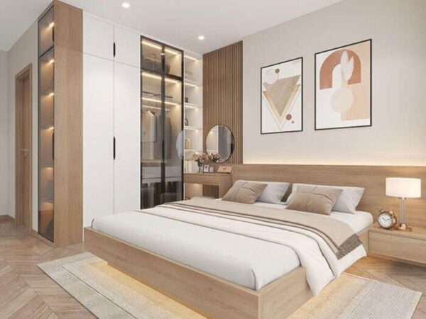 Giường Gỗ MDF Phủ Melamine  