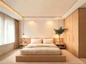 Giường Gỗ MDF Phủ Melamine  