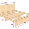Giường Gỗ MDF 1M8