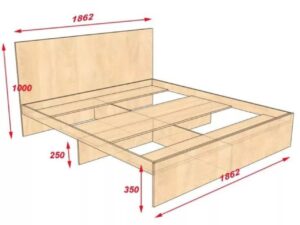 Giường Gỗ MDF 1M8
