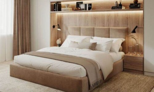 Giường Ngủ Gỗ Công Nghiệp Phủ Laminate 