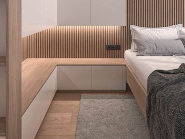 Giường Ngủ Gỗ Công Nghiệp Phủ Laminate 