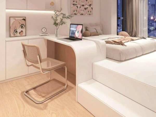 Giường Ngủ MDF Kết Hợp Tủ Quần Áo 