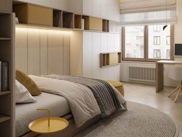 Giường Ngủ MDF Kết Hợp Tủ Quần Áo 