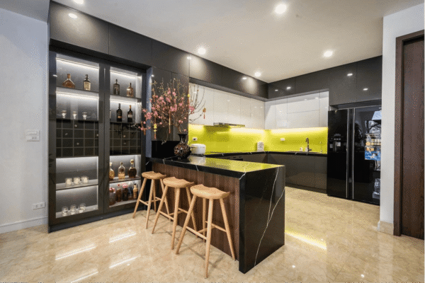 Quầy Bar Nhôm Kính