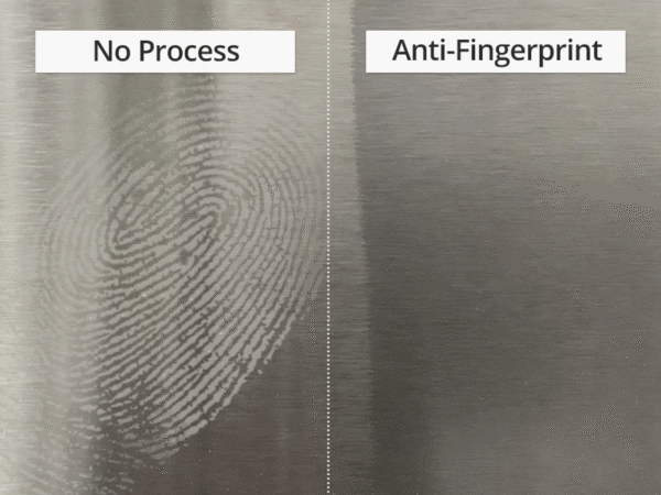 Tủ Bếp Inox Cánh Kính Hệ Chống Bám Vân Tay