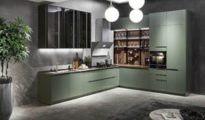 Tủ Bếp Inox Caro 1 Lớp Hệ Module