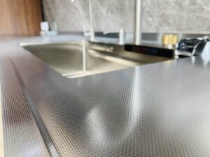 Tủ Bếp Inox Caro 1 Lớp Hệ Module