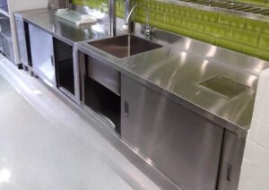 Tủ Bếp Inox Caro 1 Lớp Hệ Module