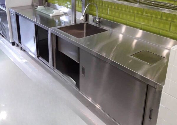 Tủ Bếp Inox Caro 1 Lớp Hệ Module