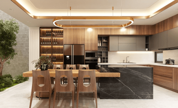 Quầy Bar Nhôm Kính