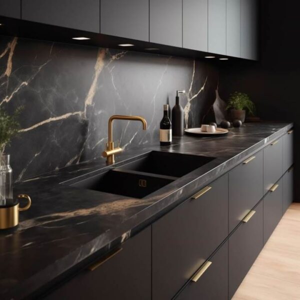 Tủ Bếp Inox Cánh Laminate