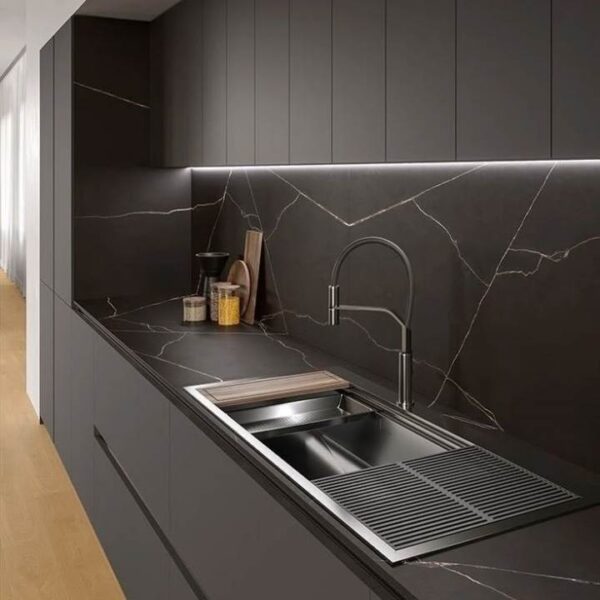 Tủ Bếp Inox Cánh Laminate