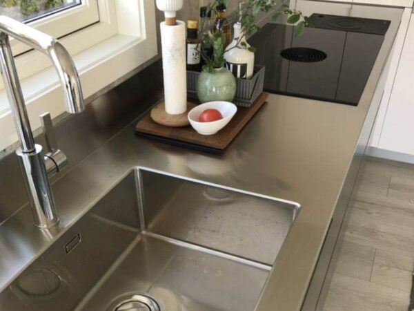 Mặt Bàn Bếp Inox 304 Sọc