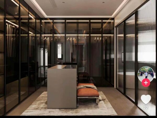 Tủ Quần Áo Nhôm Kính