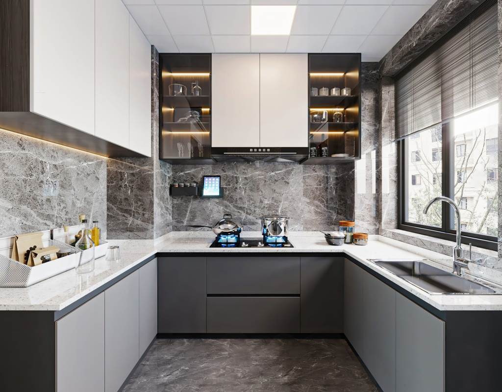 Tủ Bếp Hình Chữ U