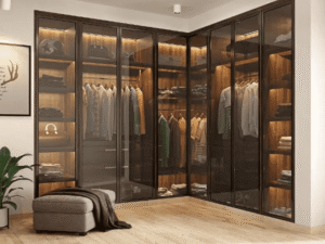 Tủ Quần Áo Nhôm Kính Cửa Lùa