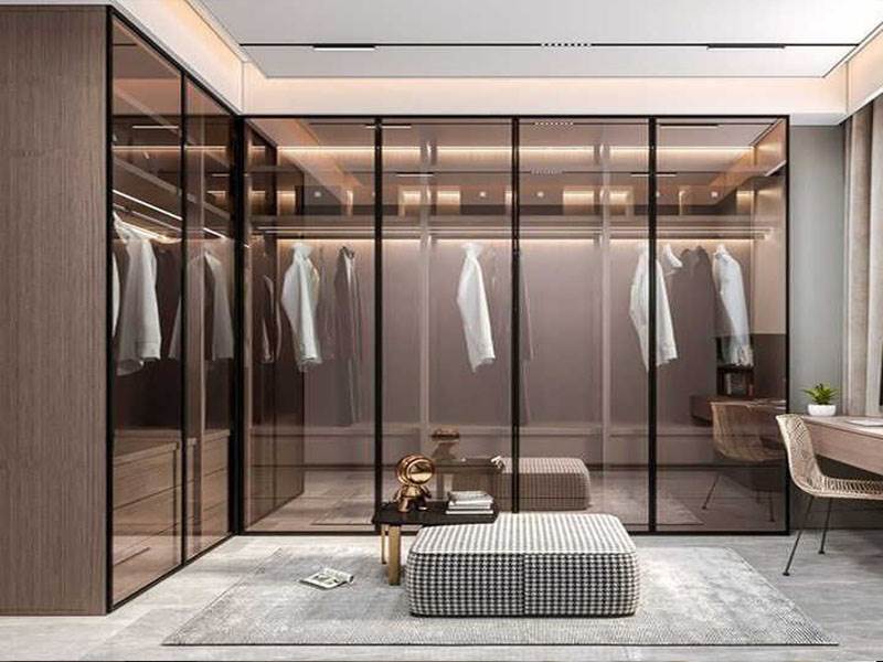 Tủ Quần Áo Nhôm Kính Cửa Lùa