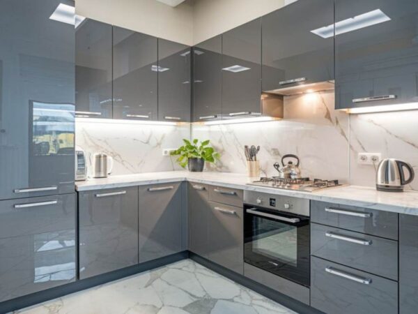 Tủ Bếp Inox Cánh Acrylic