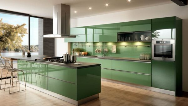 Tủ Bếp Nhôm Cánh Acrylic