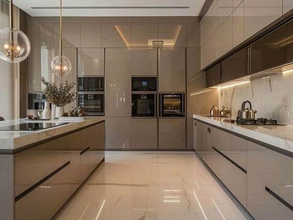 Tủ Bếp Nhôm Cánh Acrylic