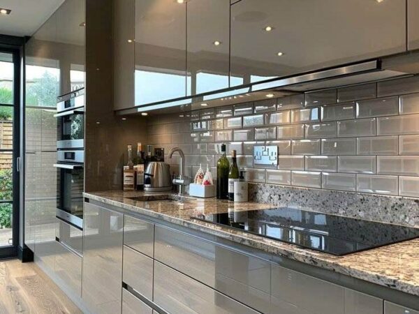 Tủ Bếp Nhôm Cánh Acrylic